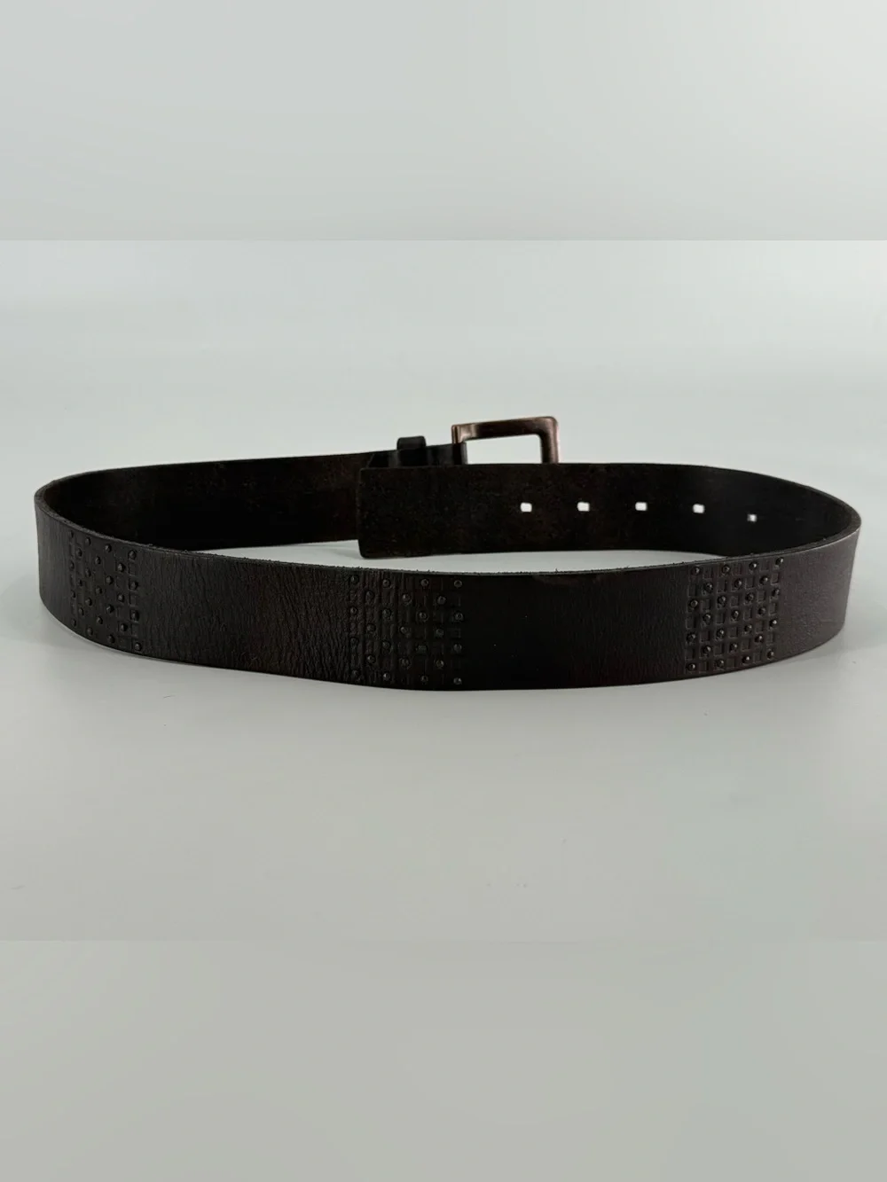 Fossil Vintage Dark Brown Leather Belt S‎